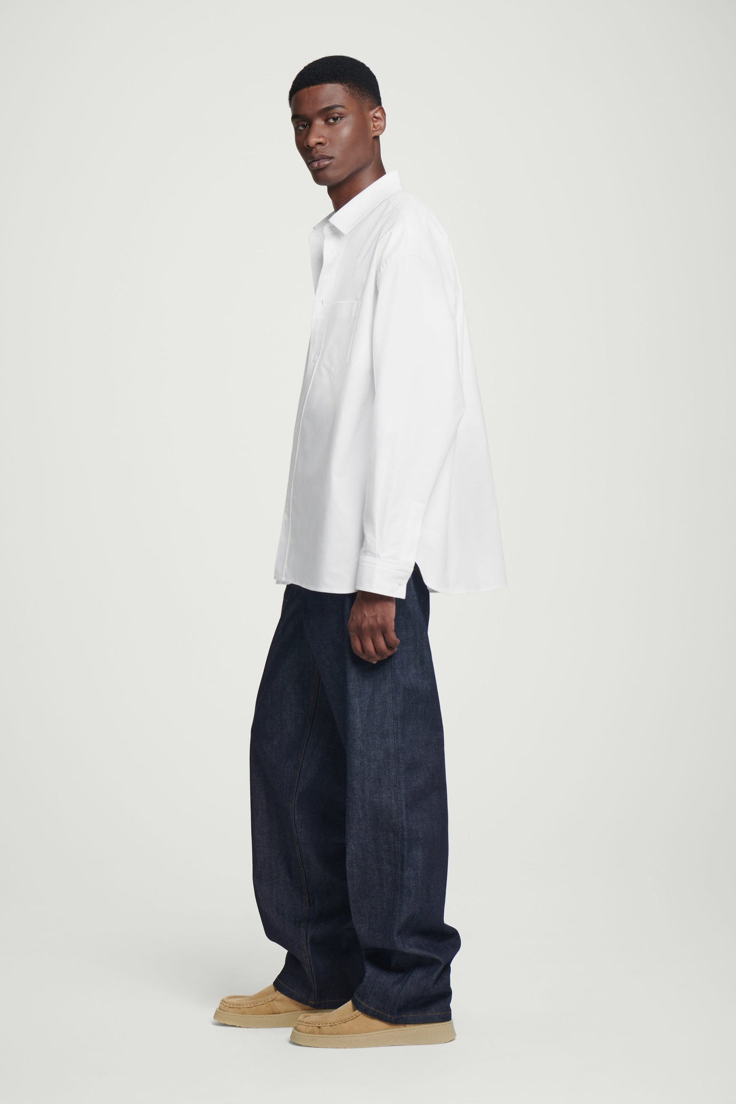 WIDE OVERSIZED COTTON SHIRT