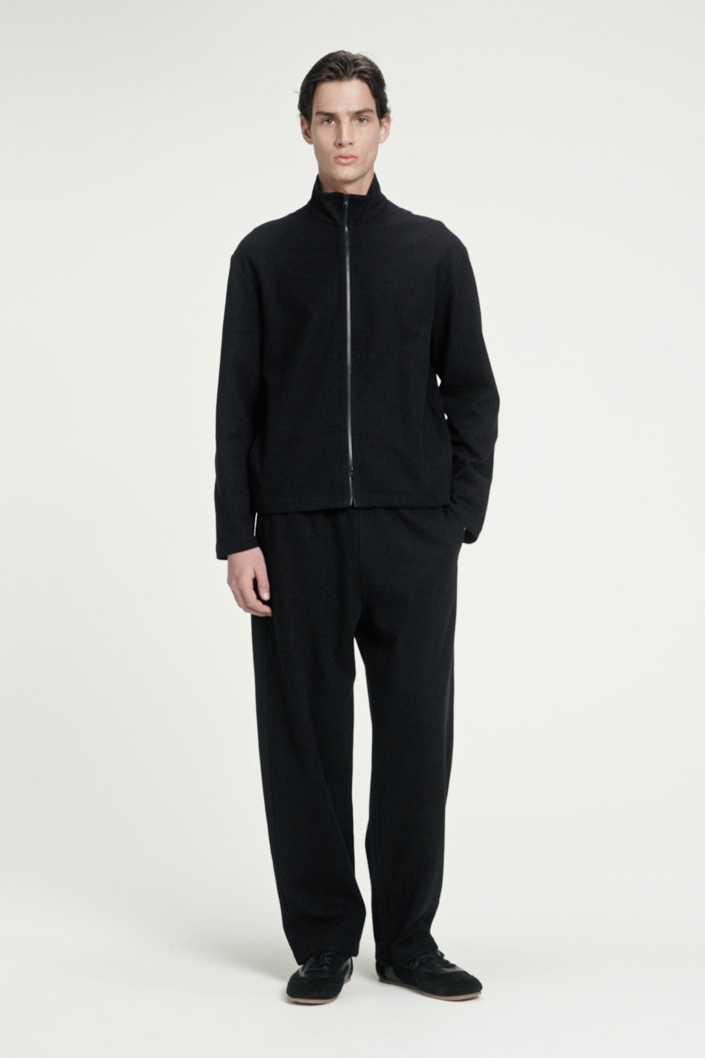 RIBBED JERSEY JOGGERS