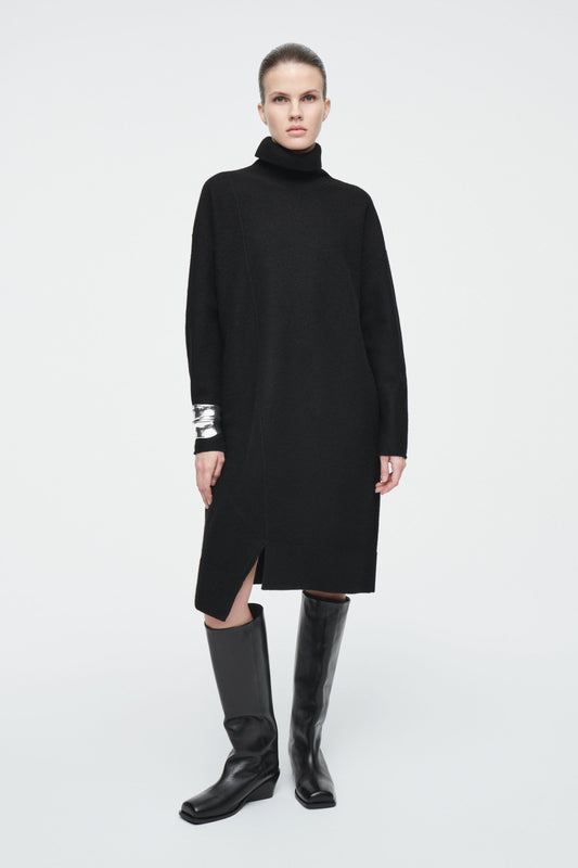 ASYMMETRIC WOOL DRESS