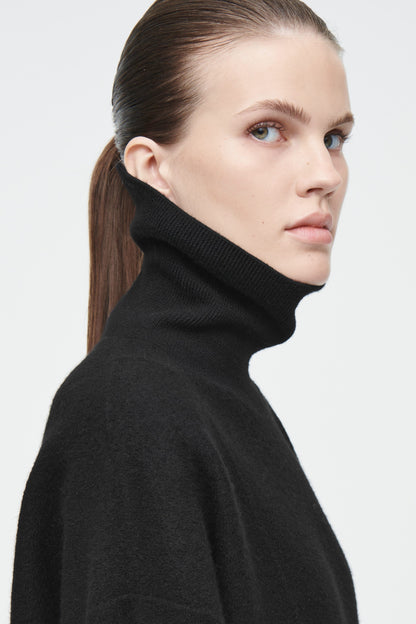 ASYMMETRIC WOOL DRESS